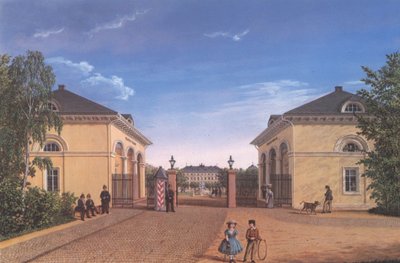 Darmstadt, Frankfurter Tor with View to Mathildenplatz by Ernst August Schnittspahn